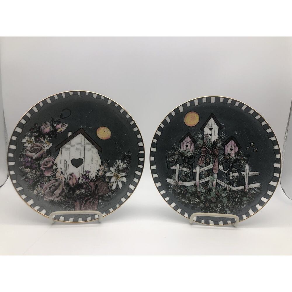 Country joy collectible Limited Edition by Joy Lomenick Birdhouse Deco Plate